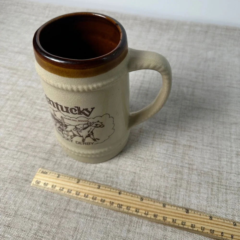 Vintage Kentucky Derby Churchill Downs Stoneware Mug